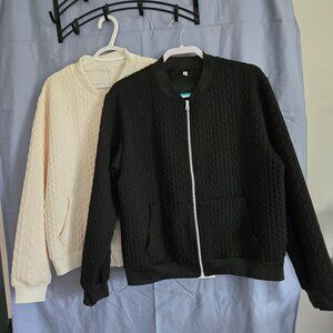 Zip front sweatshirts